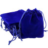 Blue velvet gift bag