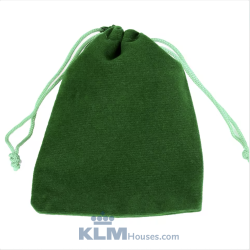 Green velvet gift bag