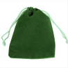 Green velvet gift bag